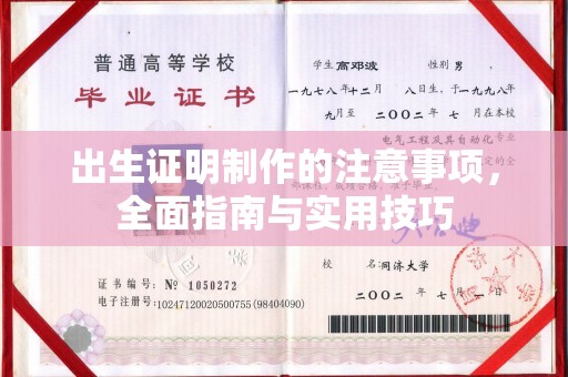 汉源出生证明制作的注意事项，全面指南与实用技巧